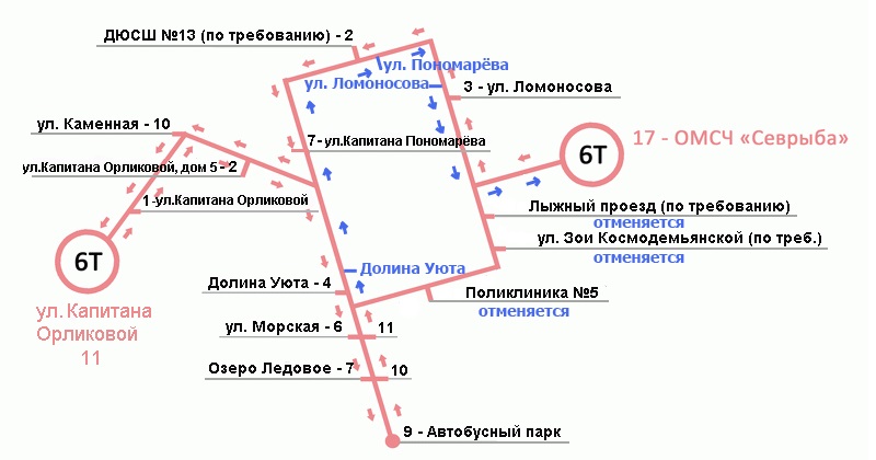 Схема автобусных маршрутов мурманск