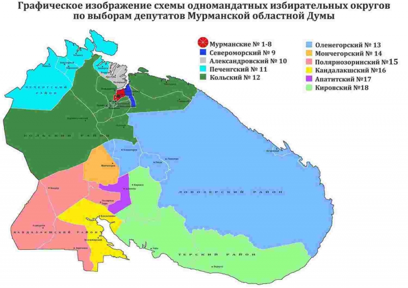 Карта печенгского района